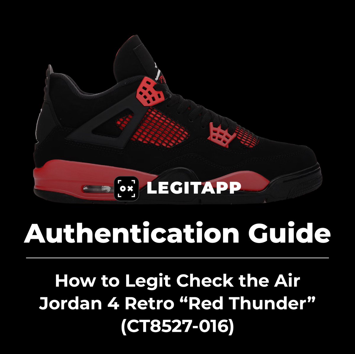 legitappcom's tweet image. 👟 Sneaker Authentication Guide: Air Jordan 4 Retro “Red Thunder”

Learn how to check 👉 legitapp.com/blog/how-to-le…

Bring the heat — but keep it authentic with @legitappcom.

#AirJordan4 #RedThunder #Sneakers #JordanCheck #LegitApp #Authentication