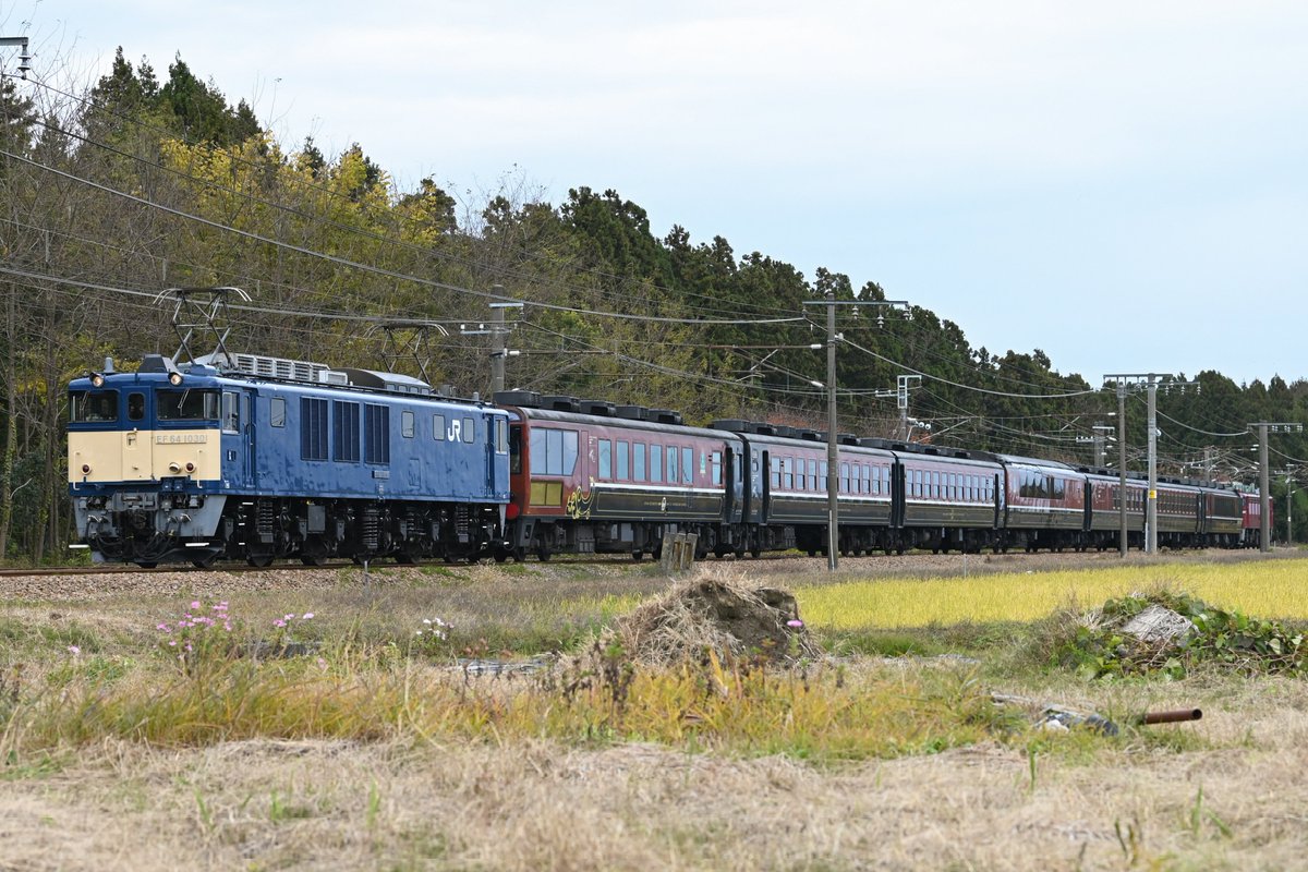 JH_027_'s tweet photo. 2025/11/24
回9430〜9431レ〜9432レ〜9433レ
ありがとうEL号
EF64 1030+12系ばんえつ物語+EF81 140 https://t.co/KAQ1eWmizT