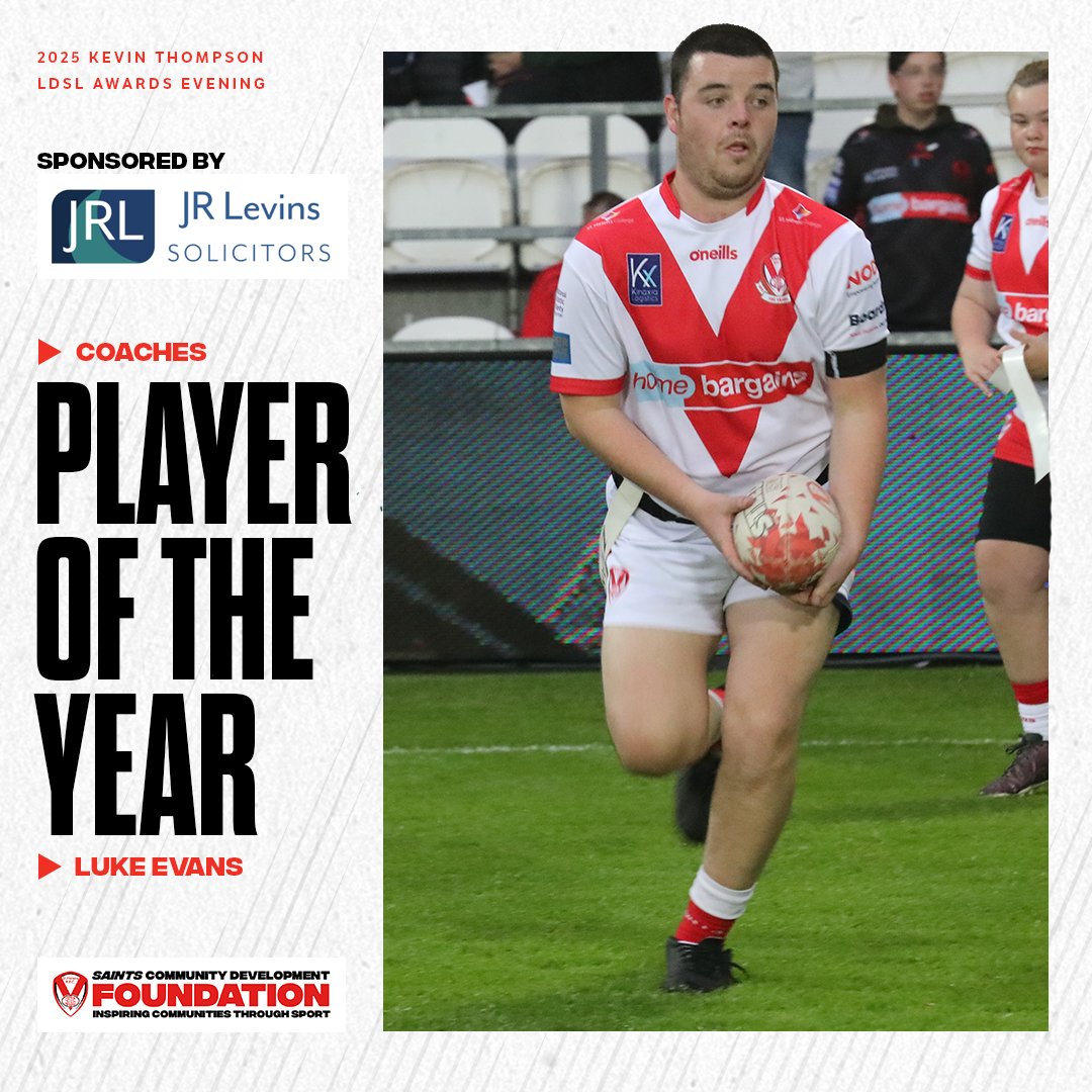 CommunitySaints's tweet image. 🏆 Our first award of the evening is for the Coaches Player of the Year!

🥁 And the winner is...Luke Evans!

#Saintsandproud | 🤝 @JRLevinsLaw