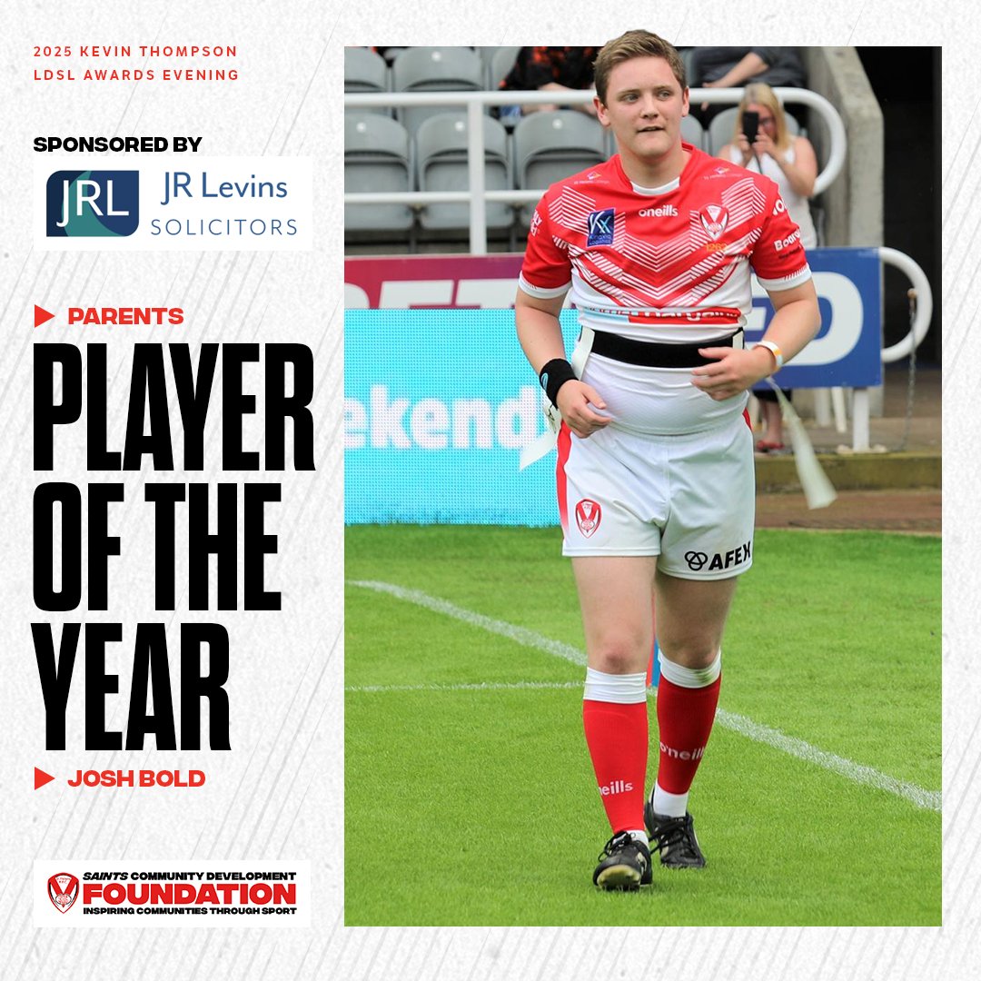 CommunitySaints's tweet image. 🏆 Our second award of the evening is for the Parents Player of the Year!

🥁 And the winner is...Josh Bold!

#Saintsandproud | 🤝 @JRLevinsLaw