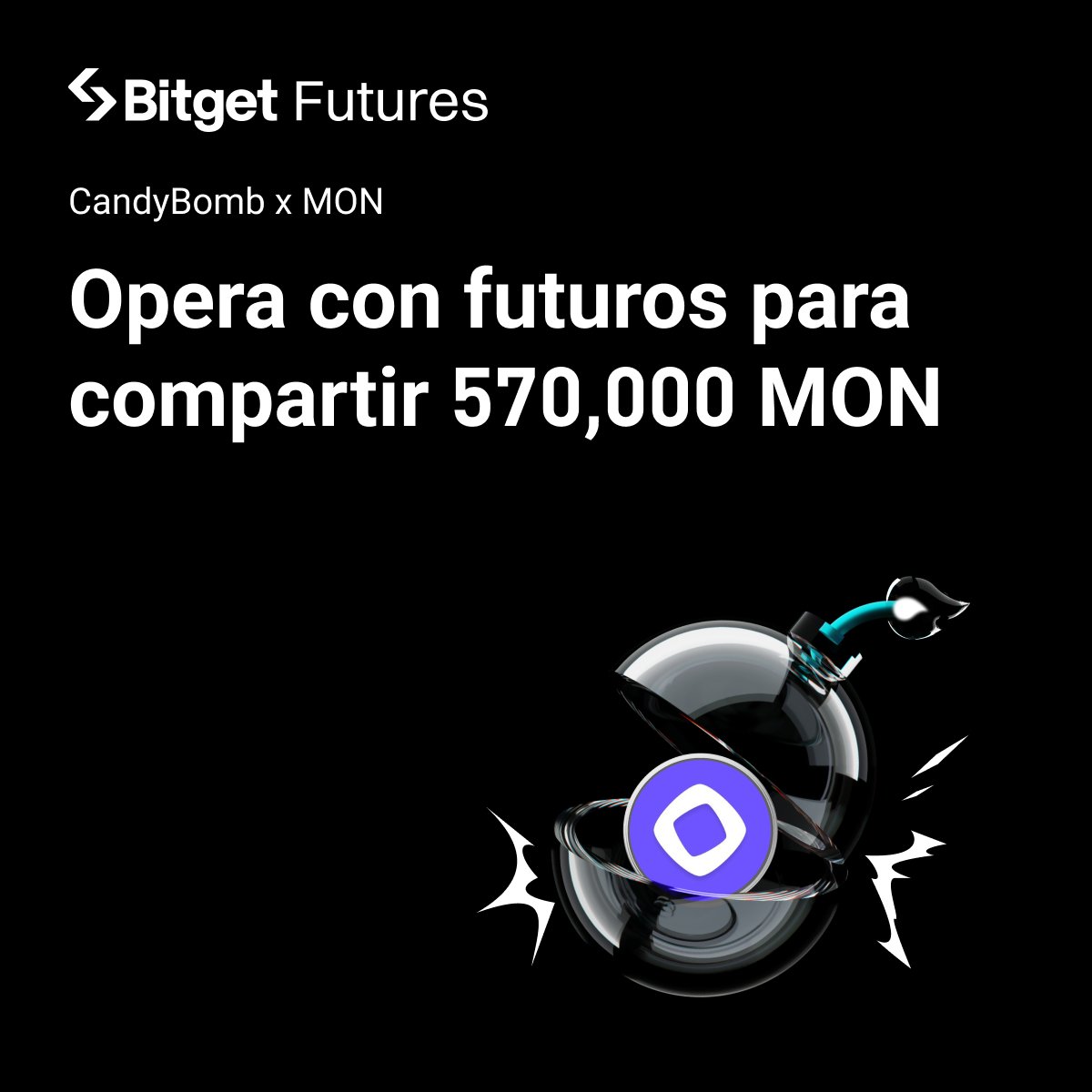 BitgetES's tweet image. ¡Nueva alerta de CandyBomb en #Bitget! 🚨

Opera futuros y consigue tu parte de 570,000 $MON
@monad 🍬💰

🗓️ 30 de noviembre de 2025, 15:00 PM – 1 de diciembre de 2025, 15:00 PM (UTC)

🔗 bitget.com/events/candy-b…