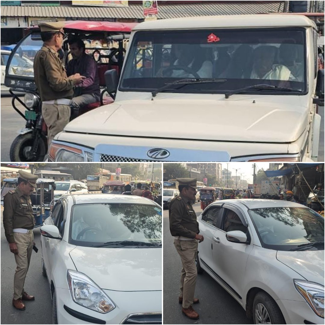 mainpuripolice's tweet photo. यातायात माह🚦
#TrafficMonthUP
"यातायात माह" अंतर्गत सड़क सुरक्षा हेतु चलाए गए विशेष चेकिंग अभियान अंतर्गत आज यातायात पुलिस द्वारा काली फिल्म, मोडिफाइड साइलेंसर व अन्य नियम उल्लंघन पर कुल 516 चालान व 4,25,000₹ जुर्माना वसूला गया।
महिला पुलिसकर्मियों द्वारा महिला चालकों को चेक किया गया व यातयात के नियमों के बारे में बताया गया।
