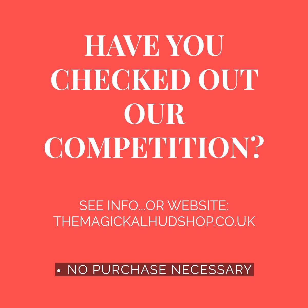 MagickalHudShop's tweet image. INFO ABOUT THIS HERE: themagickalhudshop.co.uk/shop/COMPETITI…

OPEN WORLDWIDE, FREE POSTAGE, NO PURCHASE NECESSARY!

#WIN #Competition #Giveaway #YuleBlessings #blētsedScēap #BlessedSheep #CopperElectroformed #SilverPlated #GardenQuartz #TurquoiseEyes #SamhainMagick #FaeBlessed #sheep #jewellery