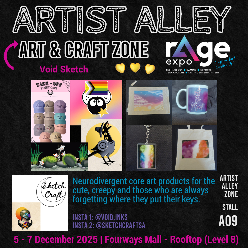 LegionInkSA's tweet photo. Find this creator in the rAge Expo Artist Alley!

5, 6 &amp; 7 December - Fourways Mall (Level 8) South Africa.

Tickets on sale: https://t.co/I9OtzfueiT

#rAgeExpo2025 #howler #artistalley #art #craft #create #gaming https://t.co/NDNiFcQCxq