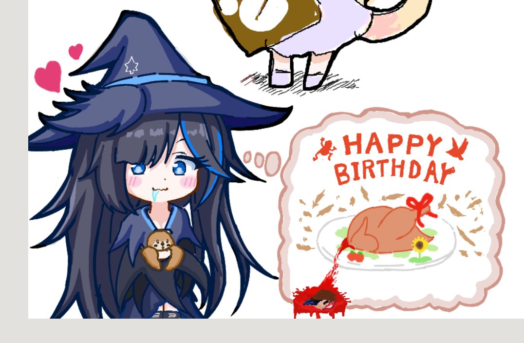 知人の誕生日の絵チャでクロラさん描いてきました。
⚠一部過激な表現があります。