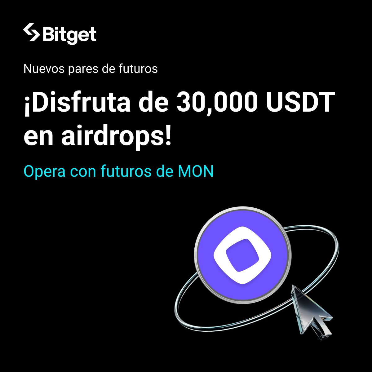 BitgetES's tweet image. Opera futuros de MON y consigue tu parte de 30,000 USDT en airdrops. 

Puntos destacados del evento:

🔹10,000 USDT para nuevos usuarios de Futuros  🔹20,000 USDT para el ranking de trading de Futuros  

⏰ 25/11/2025 12:00 – 02/12/2025 12:00 (UTC+8) 

👉 Únete ahora…