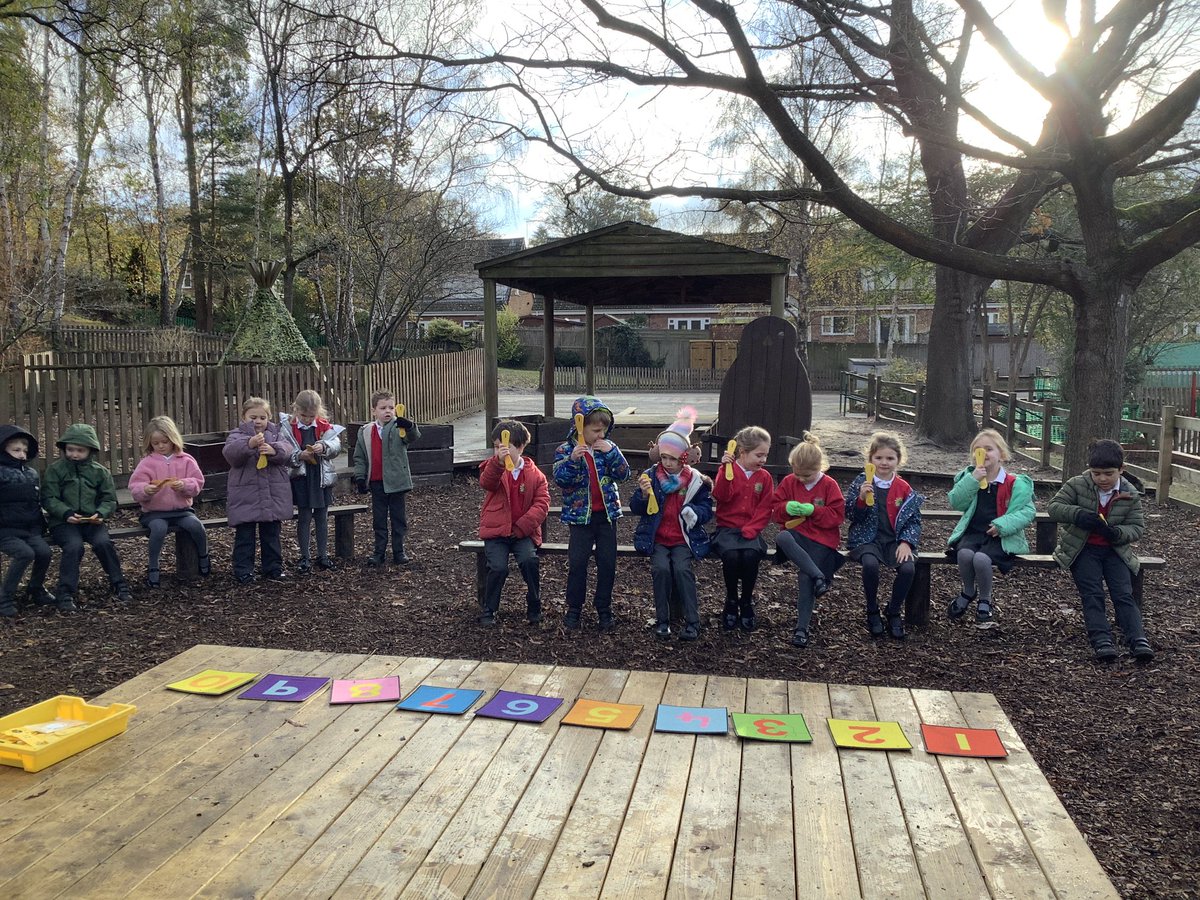 newscothill's tweet photo. Year One have been learning how to subtract using a number line. What a lovely fresh morning for an outdoor lesson! 
#NSHPrimaryYearOne #Maths #numberline #outdoorlearning https://t.co/htSTOuJR6L