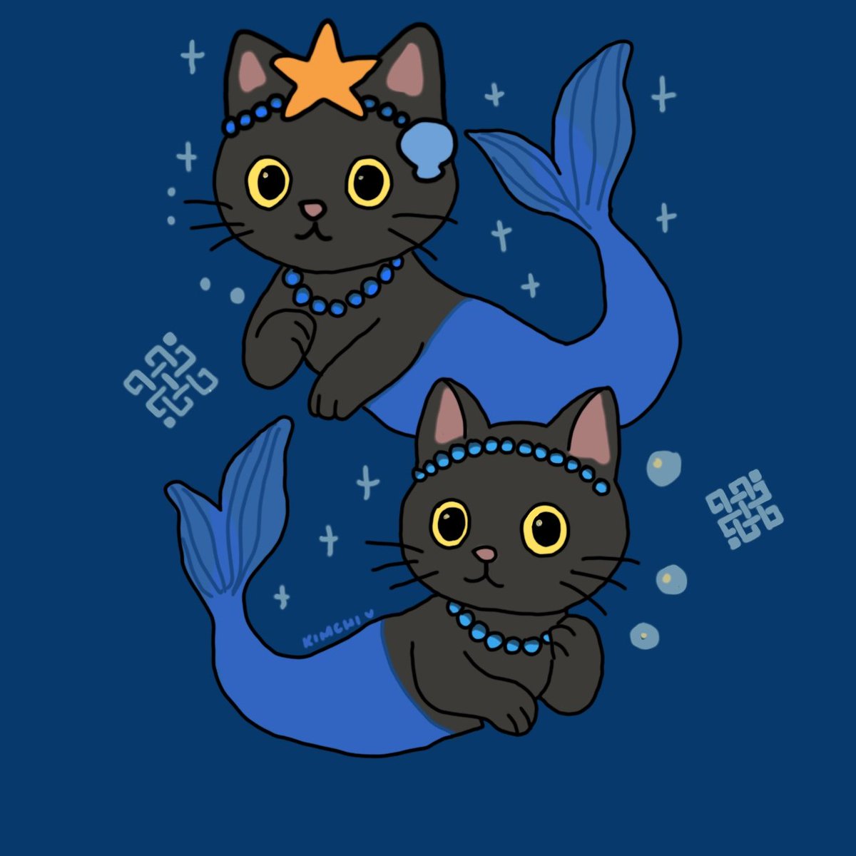 ♓️✨ My Pisces Siggy twin mer-cats with cosmic drip 🐟. 

Fun fact: Pisces are the most intuitive sign. We feel everything. 🌊💙
#SiggyAcrossTheMultiverse <a href="/ritualfnd/">Ritual Foundation</a> <a href="/joshsimenhoff/">Josh (❖,❖)</a> <a href="/Jez_Cryptoz/">Jez ritual/acc (❖,❖)</a> <a href="/Kash_060/">Kash (❖,❖)</a> <a href="/mongdiny7/">Claire (❖,❖)</a> <a href="/0xMadScientist/">Stefan | Mad Scientist (❖,❖)</a> 

Which Zodiac sign are you?