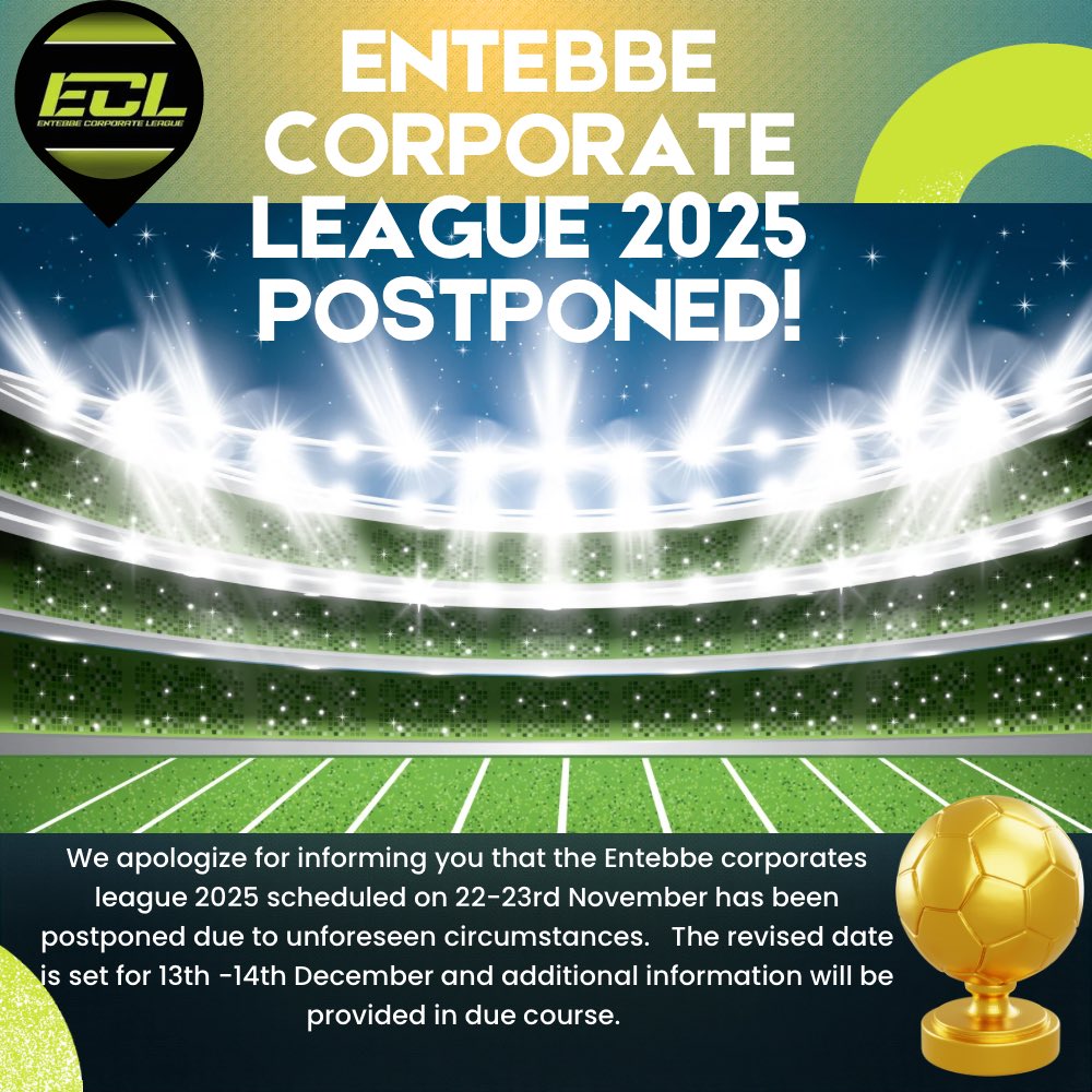 EntebbeCL's tweet photo. Please take note of the new dates for our league 2025 https://t.co/65jbVR2I39
