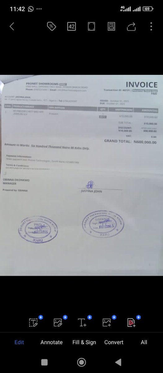 mammanjoel's tweet photo. @ThermocoolNGN  i bought ur freezer from your authorized dealer on Oct 1, 2025. The freezer is not working &amp; I contacted the dealer who In turn gave me ur customer service to contact, till this moment I haven't gotten a response from you even though I was told it has warranty https://t.co/I1xpD25PFT
