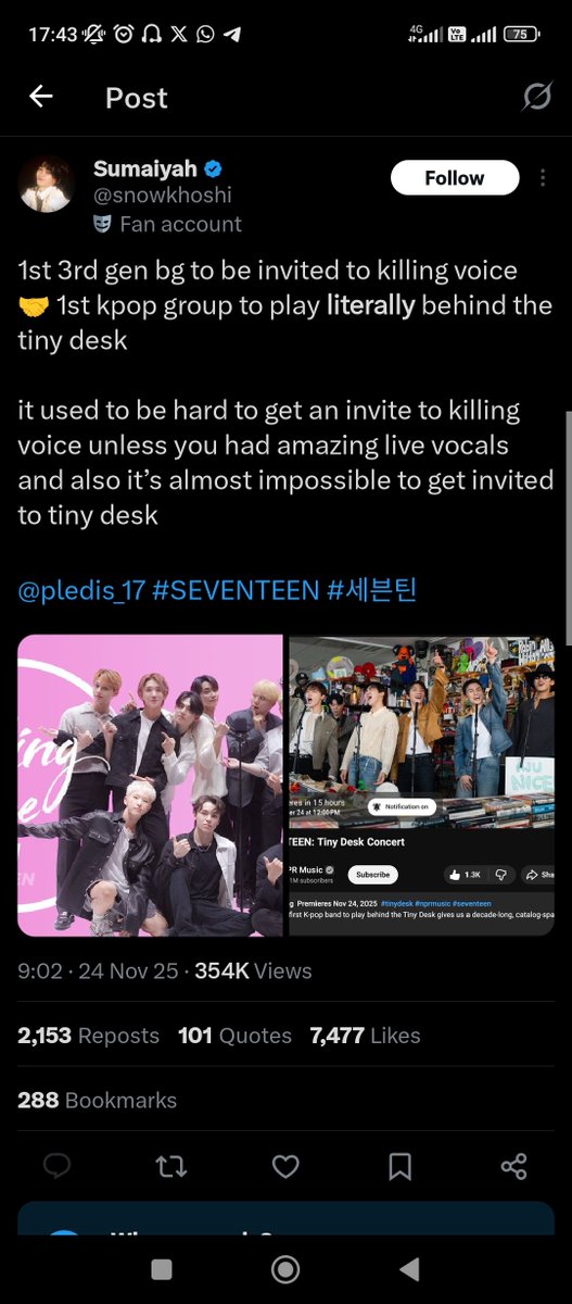 everyonehan's tweet photo. @Faraddep We have to secure main topic first before they say we started it. The main twt never mentions any group or make comparison but suddenly the little 7 seeking for validation because no one care about their fav. https://t.co/a80aPK7swN