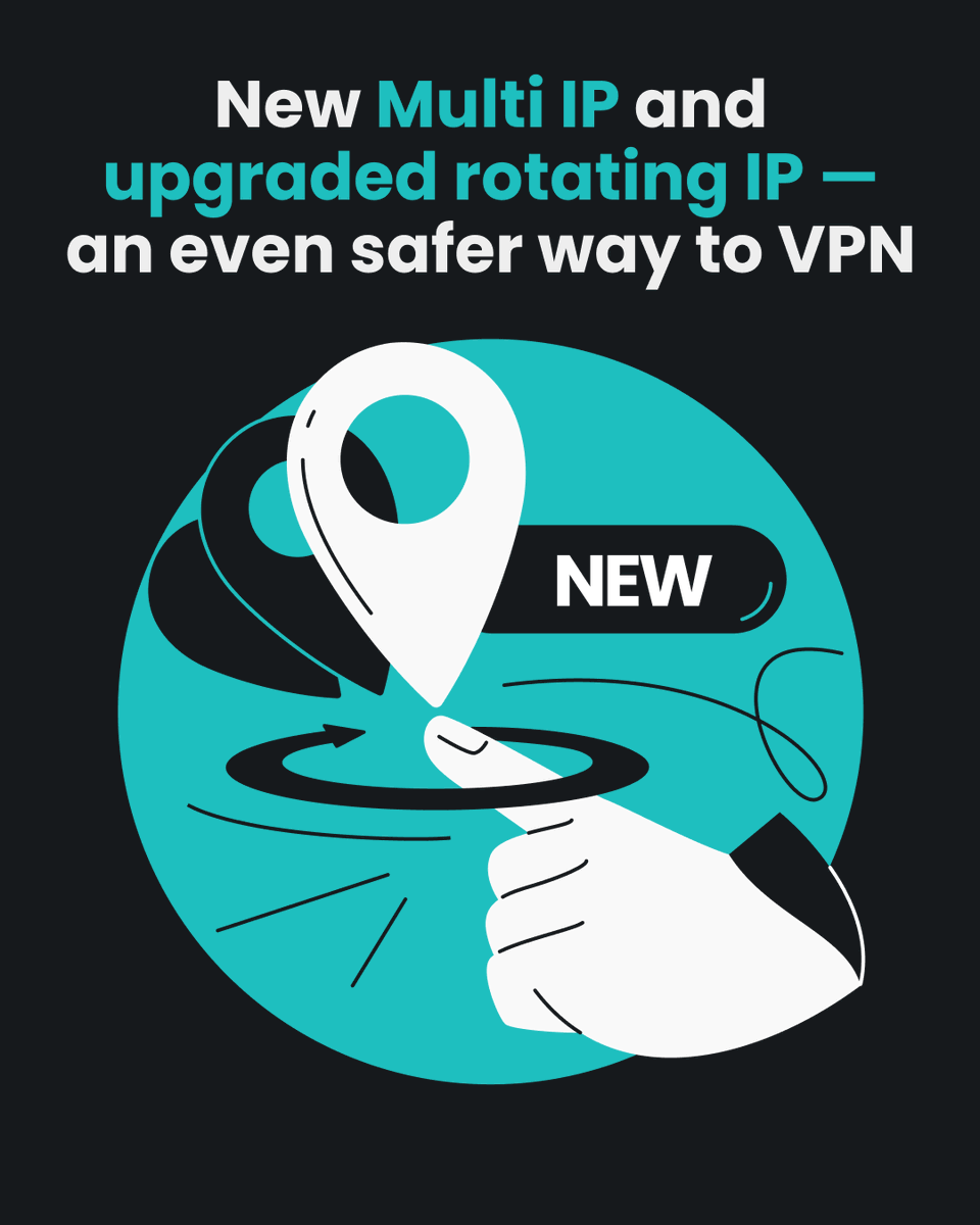 surfshark's tweet image. Need more privacy online? Welcome Multi IP, a new feature allowing you to diversify your online history between many different IPs.