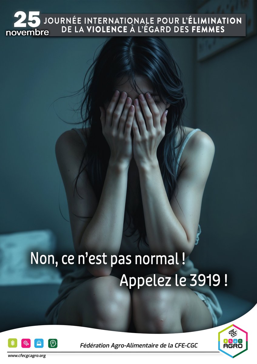 📢 25 novembre – Journée Internationale pour l’élimination de la violence à l’égard des femmes.
Plus de 50% des violences viennent du cadre familial.
À celles qui en souffrent : vous n’êtes pas seules. Demandez de l’aide.
 📞Un doute ? Appelez le 3910.
#stopviolence