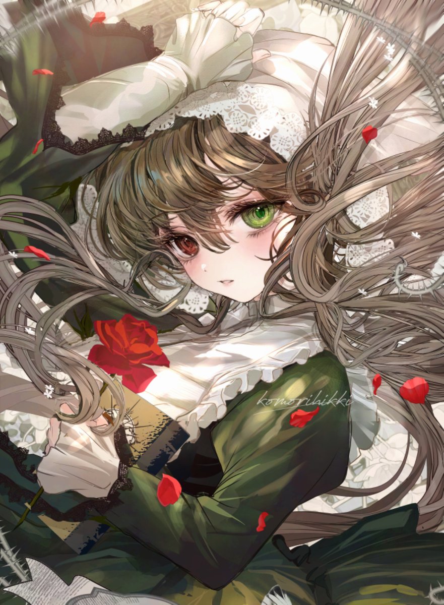 #いい双子の日　
本日は双子の日ということで、ローゼン蒼星石＆翠星石ちゃんファンアートです🌹