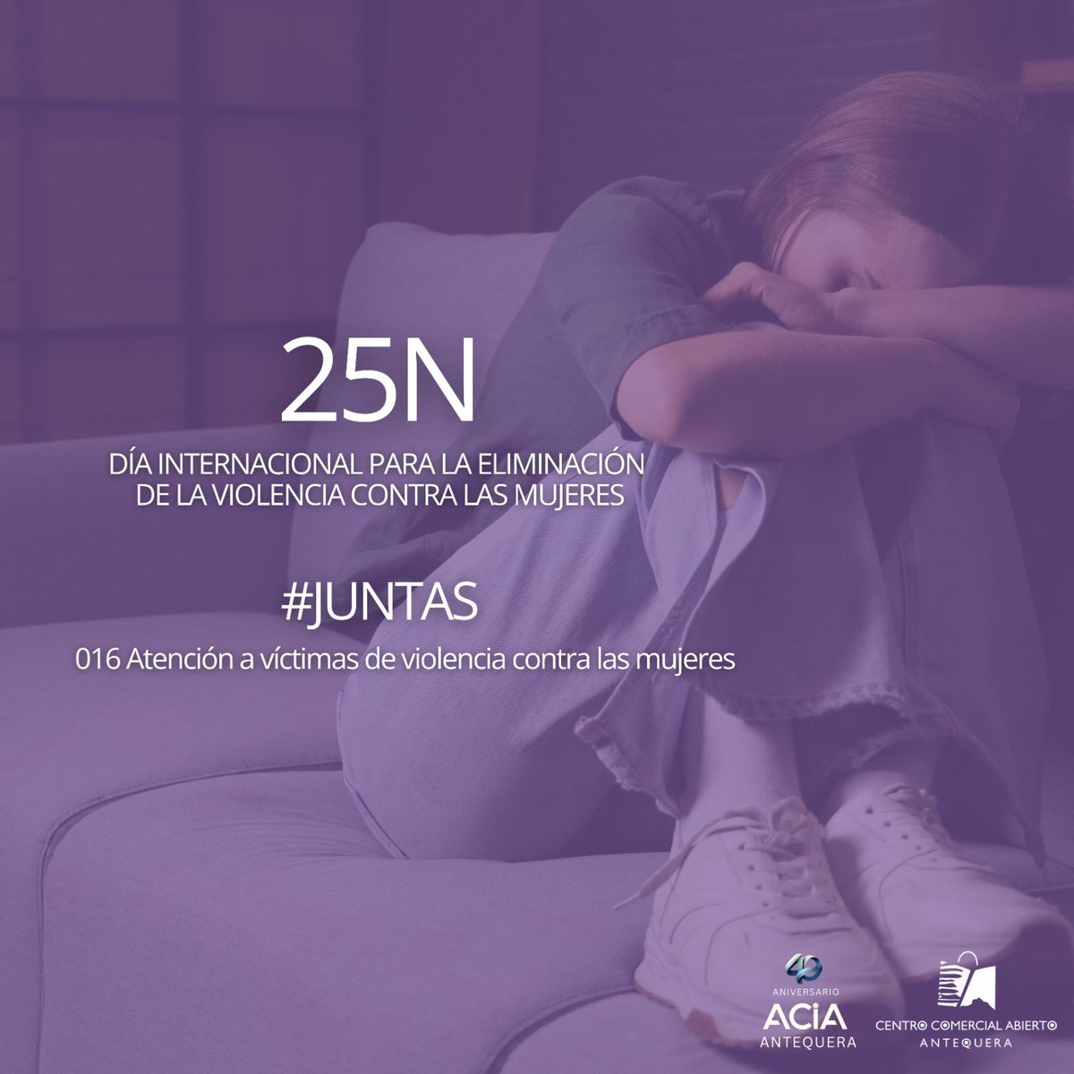 Hoy, 25 de N: señalamos la violencia y reafirmamos el respeto

💜 ✊🏽 Desde ACIA y CCA, apoyamos firmemente la igualdad y rechazamos toda forma de violencia. Reiteramos nuestro compromiso con una sociedad segura, justa y libre para todas.

#25N #NiUnaMenos 
#Juntas #NoViolencia