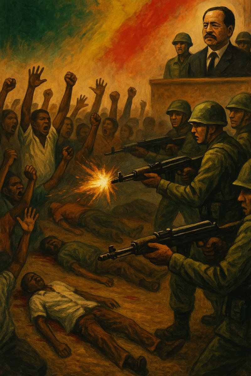 Le dictateur reste protégé derrière ses soldats, tandis que des citoyens non armés manifestant pour leurs droits tombent sous les balles. Un État qui tire sur son peuple pour protéger un seul homme n’est plus une République, c’est une prise d’otage nationale.

#FreeCameroon