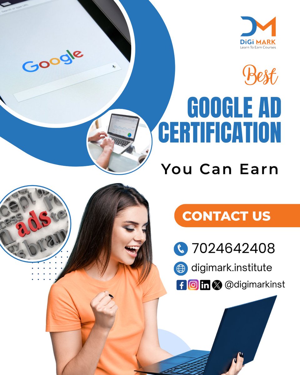 digimarkinst's tweet image. Level up your digital marketing career with DiGi MARK, the preferred option for Search Engine Marketing courses in Jabalpur. 

📞 Call/WhatsApp: 7024642408 
🌐 Visit: digimark.institute/sem-course

#digitalmarketing #digitalmarketingcourse #digitalmarketingjabalpur
