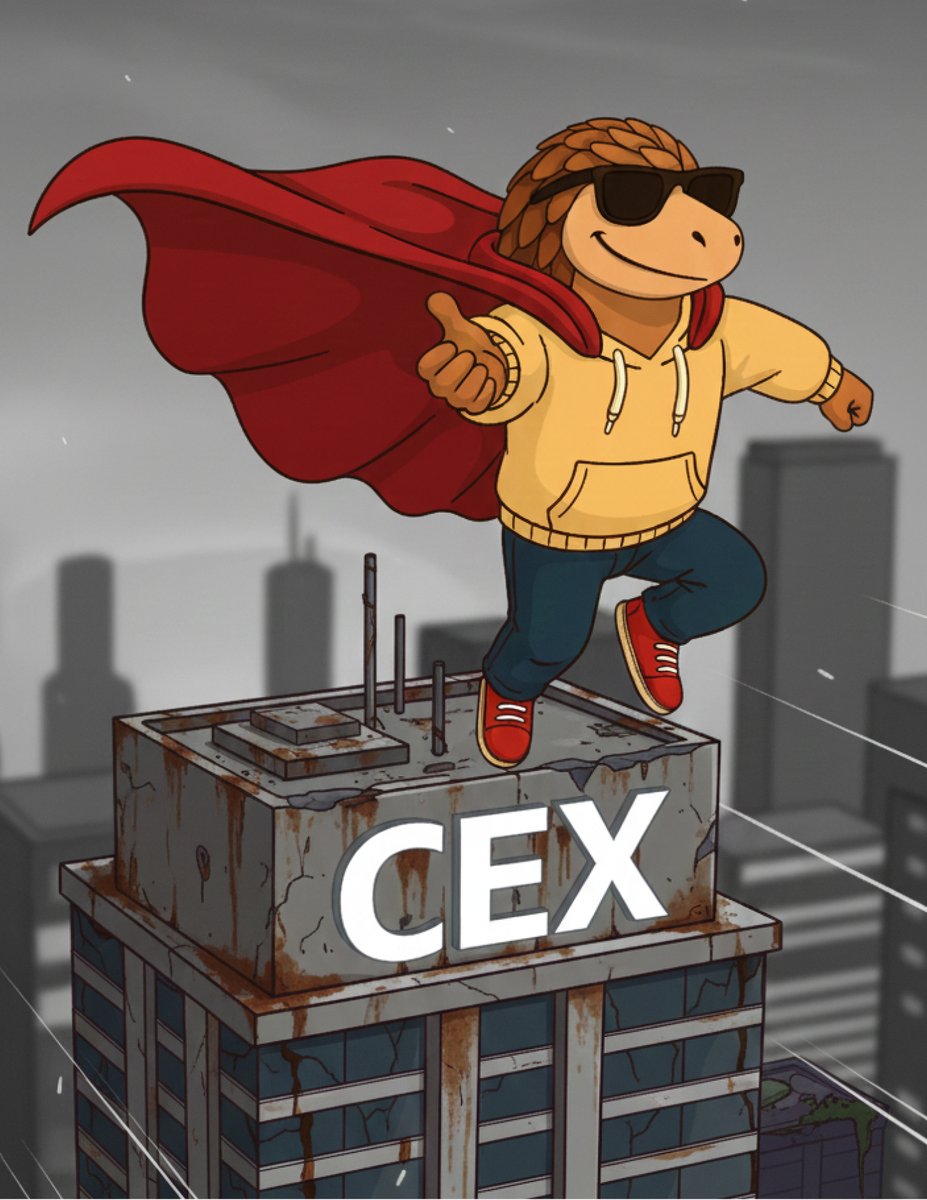pangolindex's tweet image. Pango wears a cape when rescuing CEX refugees… Back home, he keeps it low-key in a hoodie.

#GOPANGOLINGO