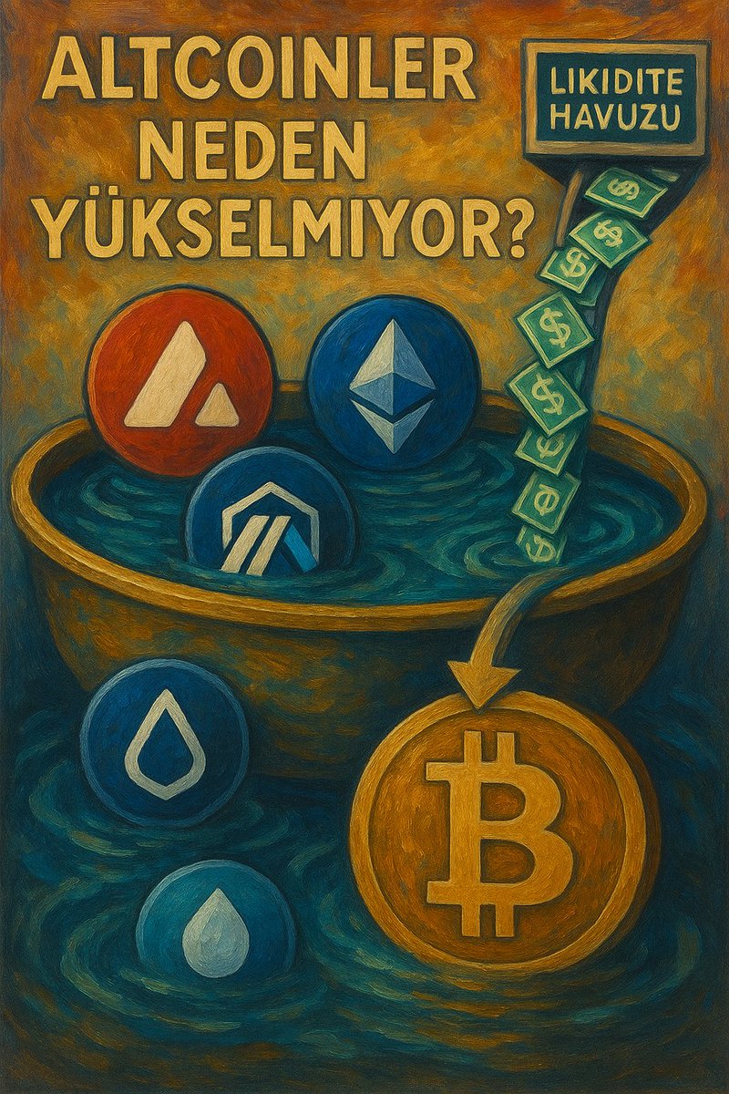AztecGoldHero's tweet image. Altcoinler neden yükselmiyor?
Bence cevabı tamamen “likidite havuzları”nda saklı.
Daha önce havuz mantığını anlatmıştım ama kısaca tekrar özetleyeyim.

Eskiden ne vardı?
Borsada AL butonuna bastığında;

Ya market maker’dan,

Ya başka bir kullanıcıdan,
Ya bir balinadan,

Ya da…