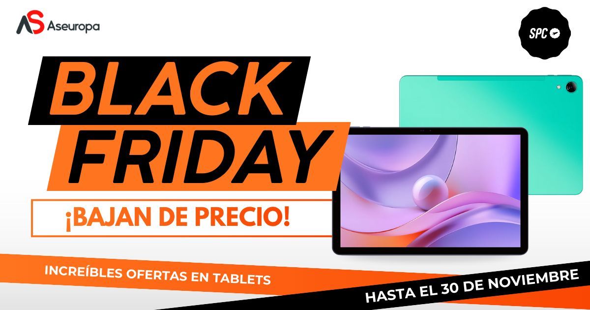 aseuropa's tweet image. ¡Última semana para conseguir los mejores descuentos!
@spc_spain te trae una selección exclusiva de #tablets con precios rebajados ➡ buff.ly/RnVtt99 

📦 Quedan pocas unidades...
⏳ Solo hasta el 30 de noviembre