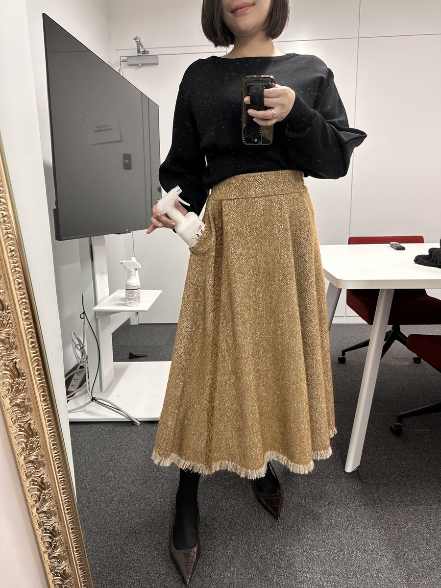 6万✨未使用級 ルネ ツイードスカート ニット モヘヤ 24年 ノワールMIX 6万✨未使用級 ルネ ツイードスカート ニット モヘヤ 24年 ノワールMIX