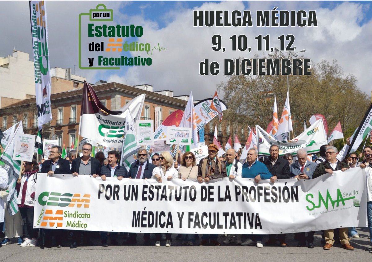 CESM_CV's tweet image. Huelga médica 💪🏻
9-10-11-12 de diciembre ✅
Por un Estatuto del Médico y Facultativo 💪🏻
“ POR UN ESTATUTO PROPIO”
👩🏼‍⚕️👨🏻‍⚕️
@cesm_sindicatos @smandaluz 
@victorpedrera 
#NoAlborradorEstatutoMarco 
#lavozdelosmedicos