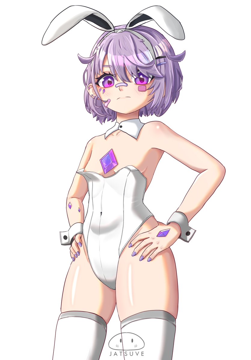 Jatsuve's tweet image. Here&apos;s white Bibunny version 🐇🗿
#bijouwled