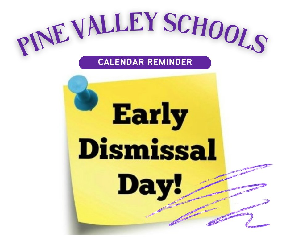 PVCSPanther's tweet image. Early Dismissal psqr.io/WGCn72n9ks via @ParentSquare