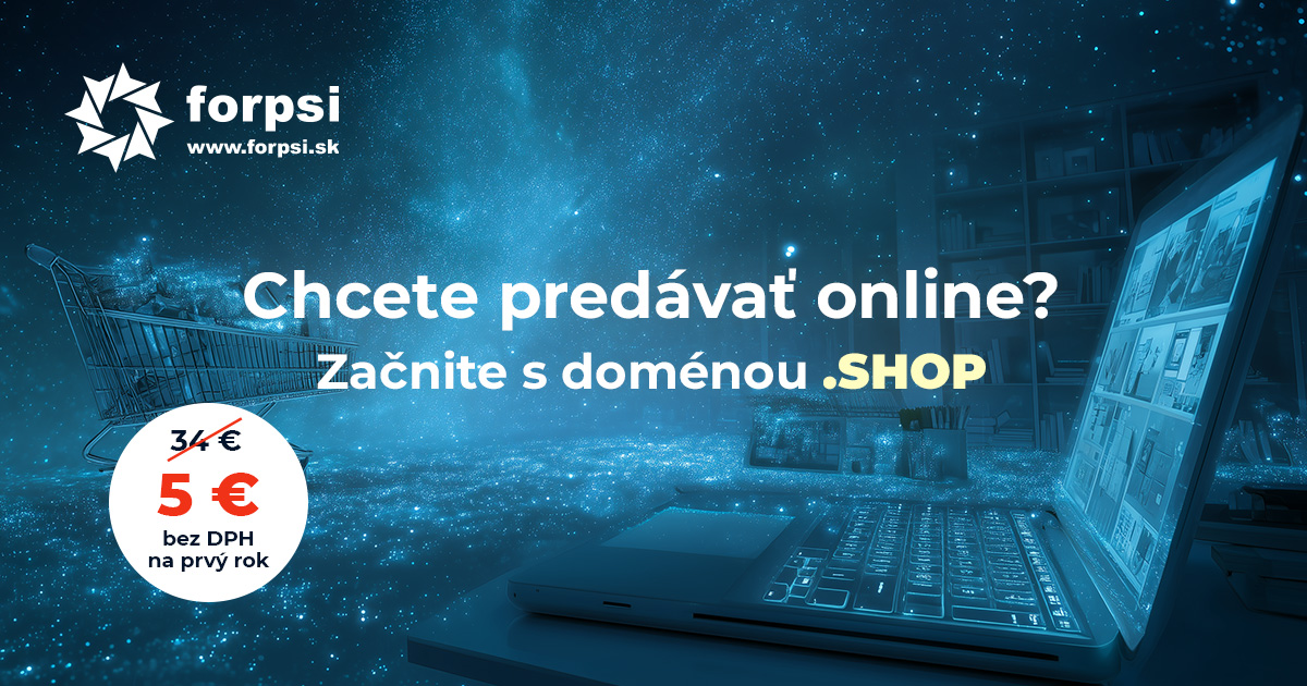 forpsi_sk's tweet photo. Doména .SHOP 🛒 za 5 €.
Oproti bežnej cene ušetríte 29 €.
Perfektná voľba pre každý online obchod. 🚀

https://t.co/yZFJeLyEzZ https://t.co/YDgZq2lUJ6