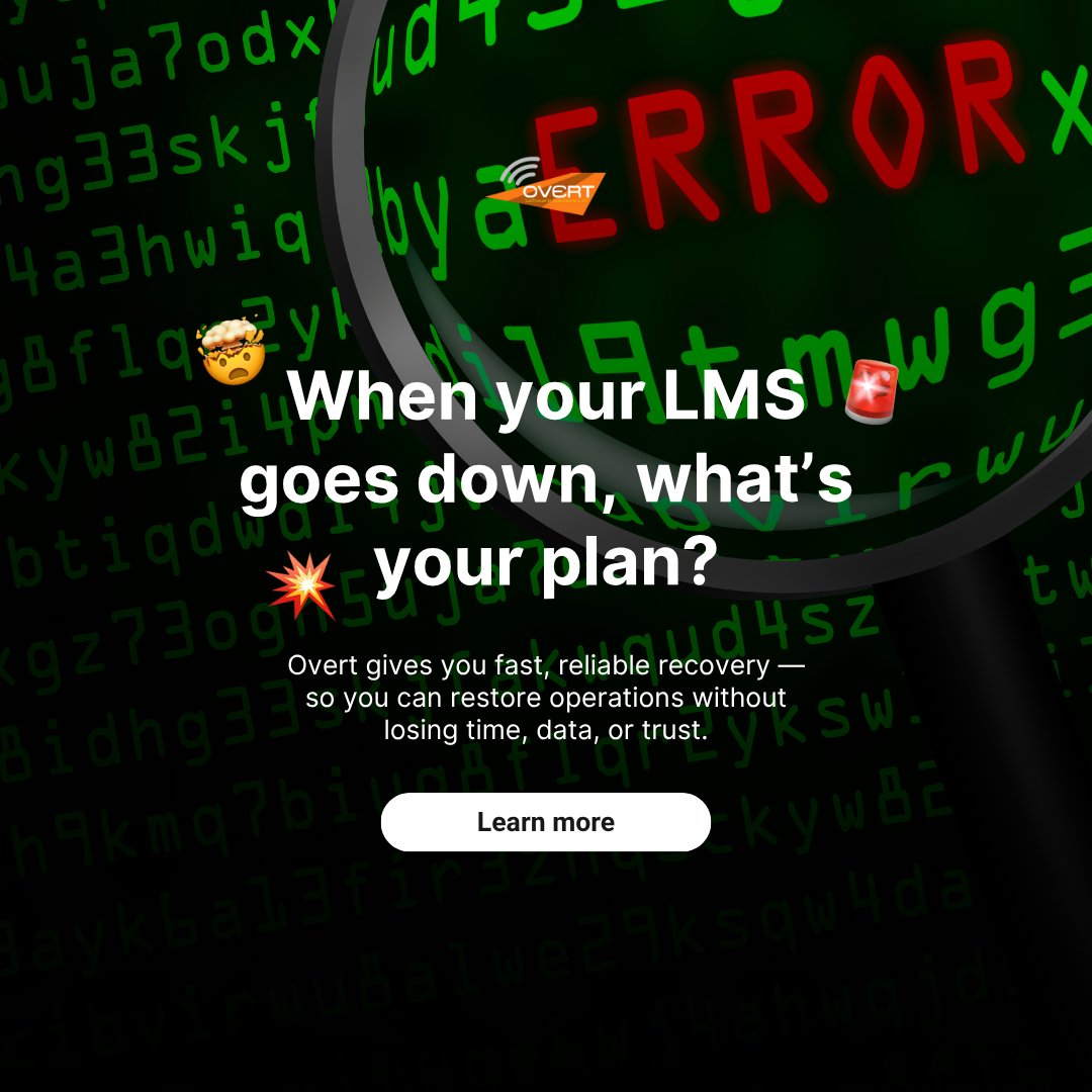 OvertSoftware's tweet image. Ensure uninterrupted learning with our dependable backup service. 👉 Click here to find out more &amp;gt; t.ly/overtSAAM     
#educationtechnology #businesscontinuity #dataprotection #dataprotection #itservices #cloudbackup