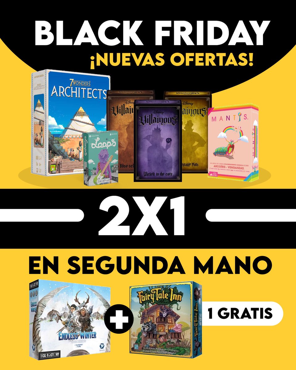 💛 𝗕𝗟𝗔𝗖𝗞 𝗙𝗥𝗜𝗗𝗔𝗬: NUEVAS OFERTAS Y 𝟮𝘅𝟭 en SEGUNDA MANO 

meepletoon.com

💌 𝗘𝗡𝗩𝗜́𝗢 𝗚𝗥𝗔𝗧𝗜𝗦 a partir de 60€ ¡Date un caprichito! 😏✨