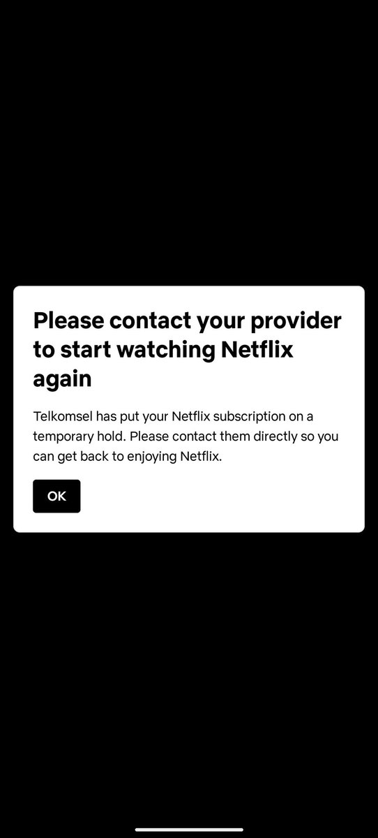 widiprimadeva's tweet photo. @Telkomsel Kok paket netflix saya gak bisa dipake? https://t.co/TjdLMcLBkC