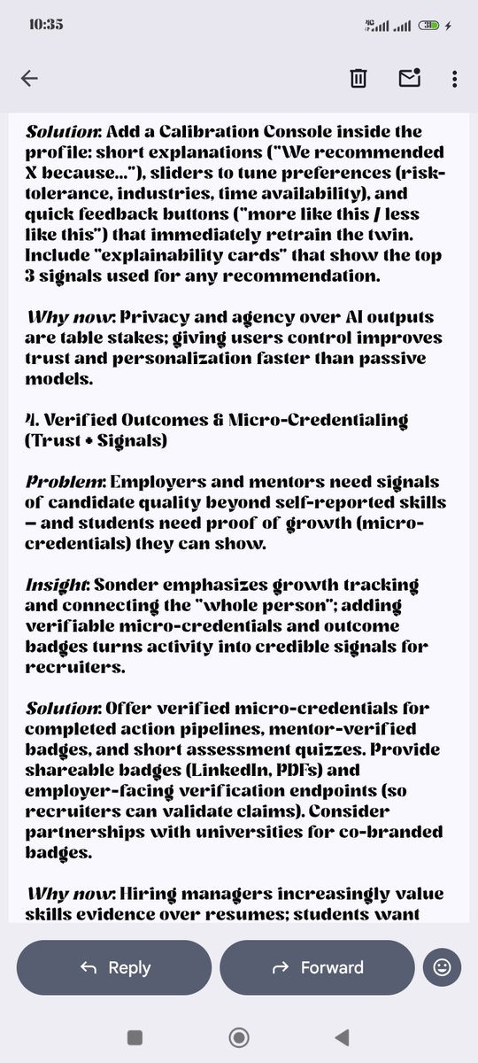 kenneth_akpo's tweet image. Ken&apos;s Ideation Series 

On this Episode I worked on Sonder AI

Attached, are the screenshots of the innovative proposal I sent to the team via email.

#tech #techspace #techtwitter #innovation