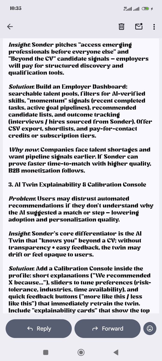 kenneth_akpo's tweet image. Ken&apos;s Ideation Series 

On this Episode I worked on Sonder AI

Attached, are the screenshots of the innovative proposal I sent to the team via email.

#tech #techspace #techtwitter #innovation