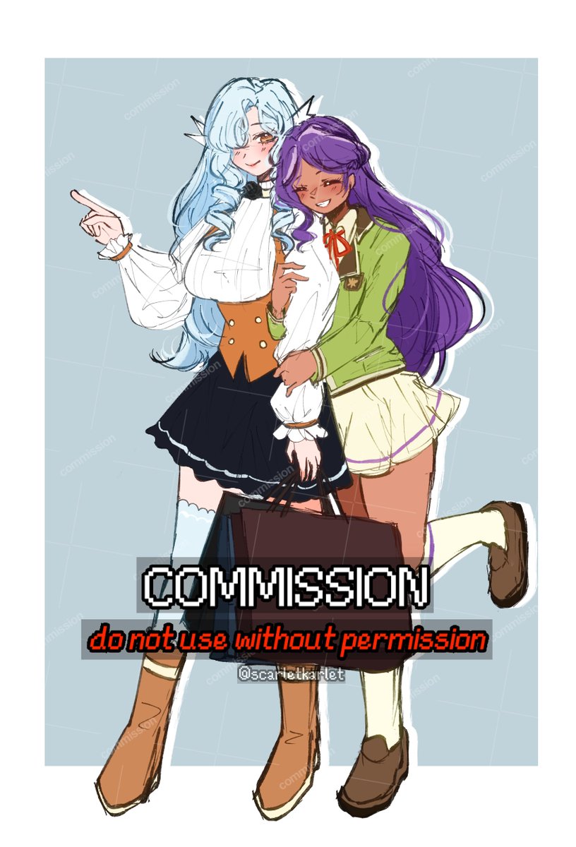 ScarletKarlet's tweet photo. [Commission: Reupload!]  

Flat colored sketch for @veilacademy ! Thank you so much~! https://t.co/ImtdEdPPx7