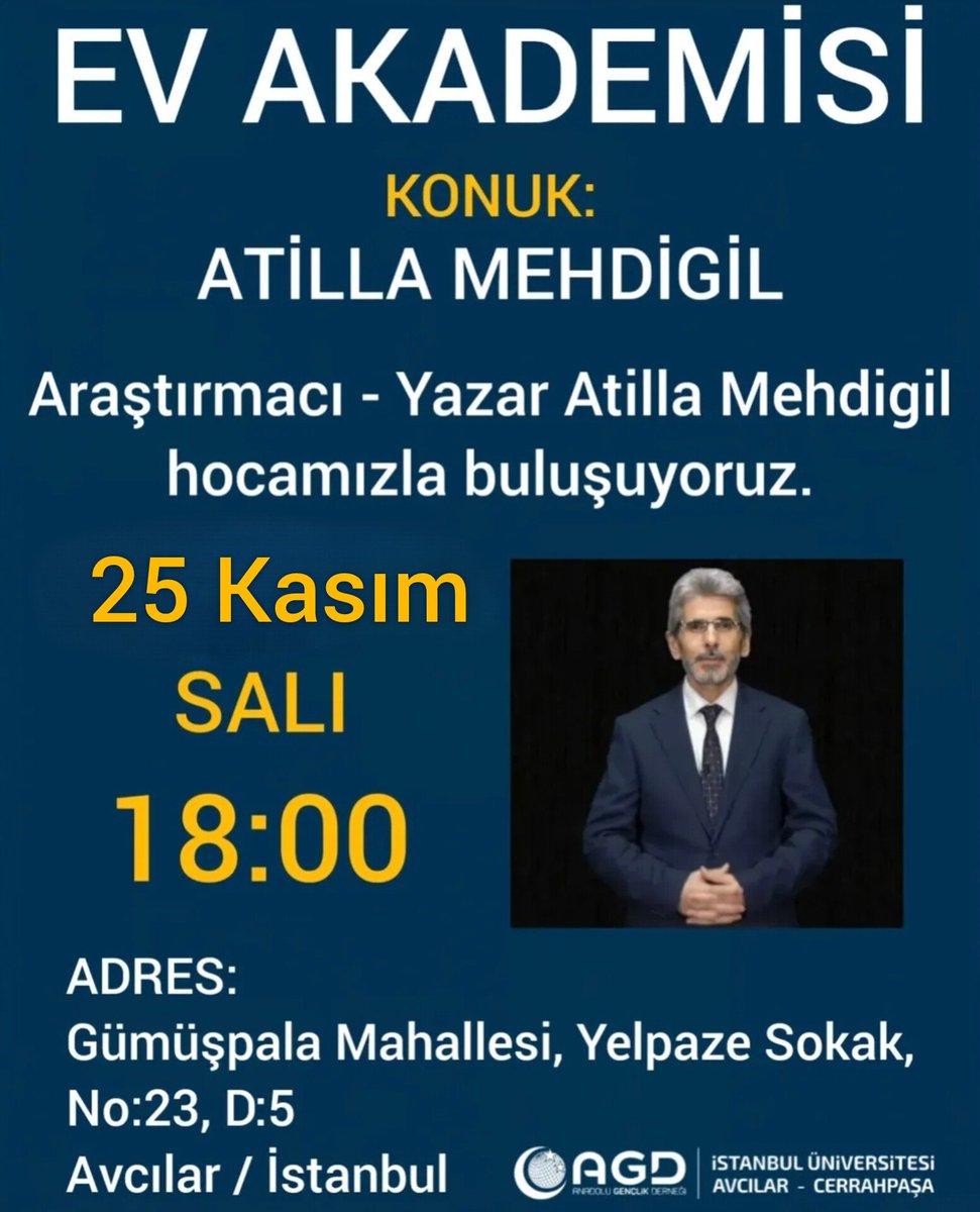 iucagd's tweet image. Haftalık sohbetlerimize kaldığımız yerden devam ediyoruz bu haftaki konuğumuz Atilla Mehdigil. Filistin Temalı sohbetimize hepinizi bekliyoruz.