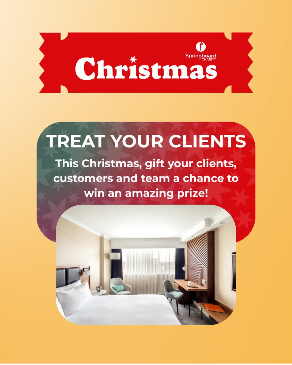 Springboard_UK's tweet image. Make your festive season a little brighter!

Enter the Springboard Christmas Raffle for the chance to win one of five amazing prizes - all while helping people build meaningful careers in hospitality. Tickets are £10: loom.ly/YNqCWx8

#Springboard #Hospitality #Christmas