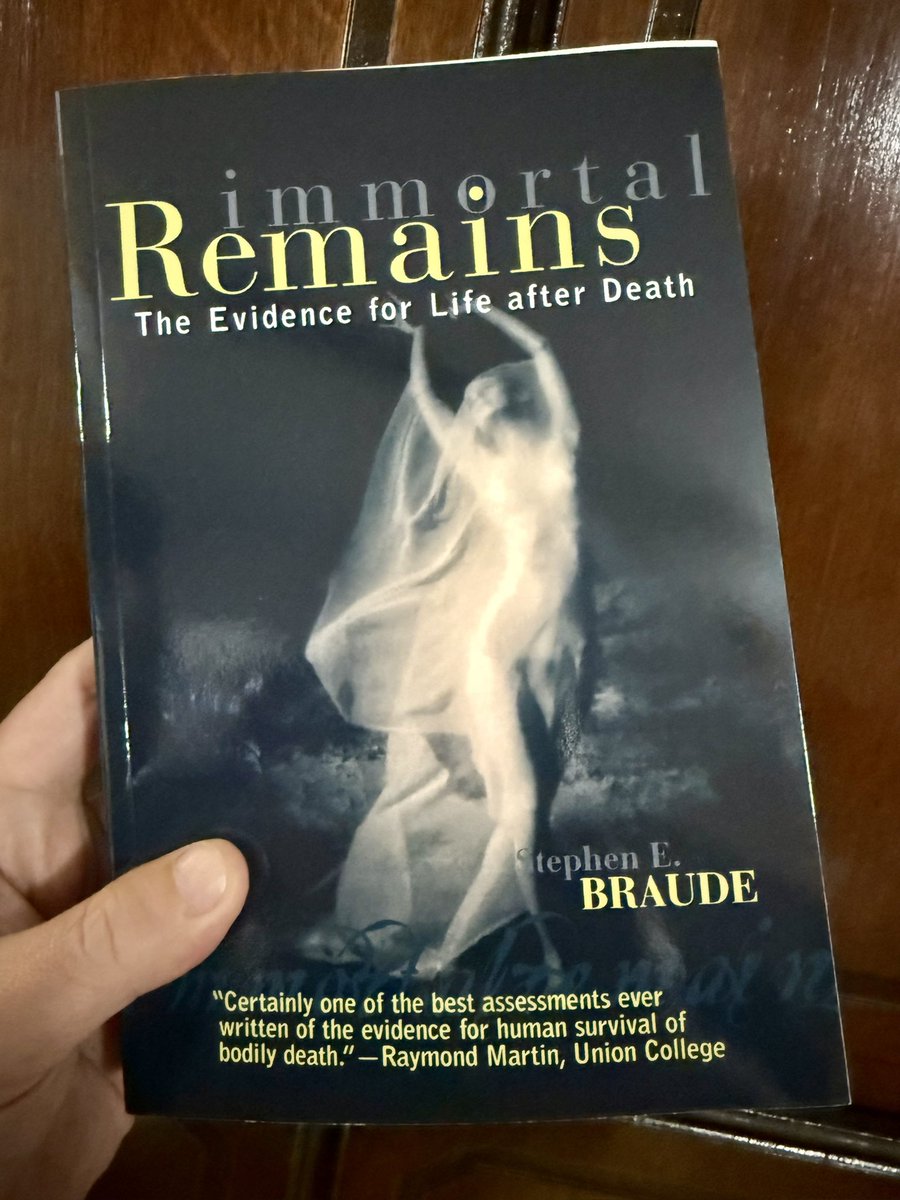 Braude, Stephen E. _Immortal Remains: The Evidence for Life after Death_. Rowan and Littlefield Publishers, Inc. Lanham, MD. 2003. 328 pages.