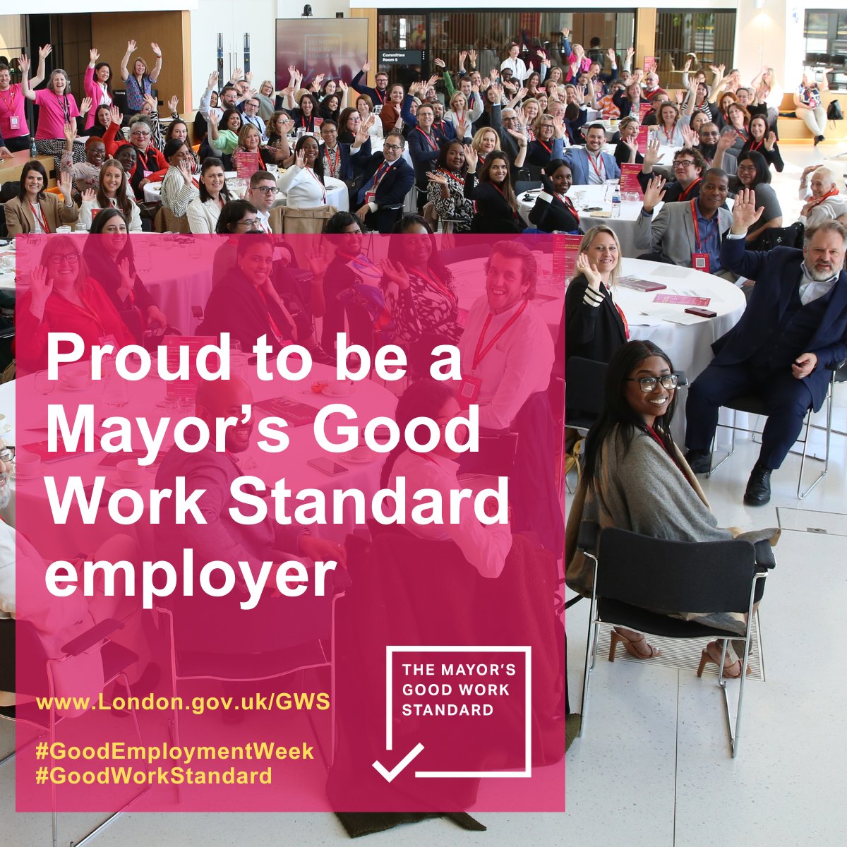 We’re proud to share that we've been accredited with the  <a href="/LDN_economy/">LDNMayor Economy</a> Mayor of London’s Good Work Standard for the past five years! This week, we’re celebrating all the Good Work organisations across London. #goodworkstandard #goodemploymentweek #culture #london