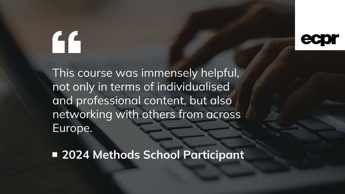 ECPR's tweet image. 🎓 𝐀𝐰𝐚𝐫𝐝-𝐰𝐢𝐧𝐧𝐢𝐧𝐠 Methods School course on Survey Design #ecprms 👇

Learn to design and conduct 📝 surveys independently, master research design, sampling, measurement  &amp;amp; data quality

📆 26–27 Feb, Online
👩‍🏫 @schnizzl
🐦 Early bird until 5 Jan ecpr.eu/Events/Event/P…