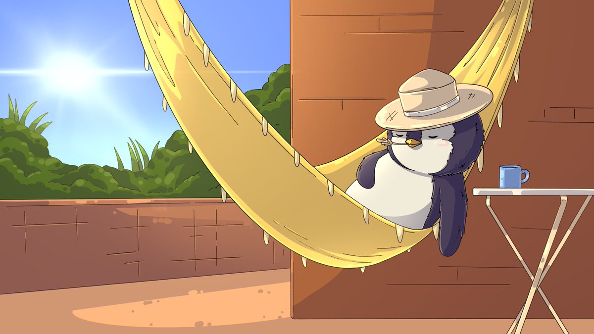 Gn, <a href="/Aptos/">Aptos</a>. Penguins sleep well here, even during the day...

But when they wake up, there will be a lot of noise!