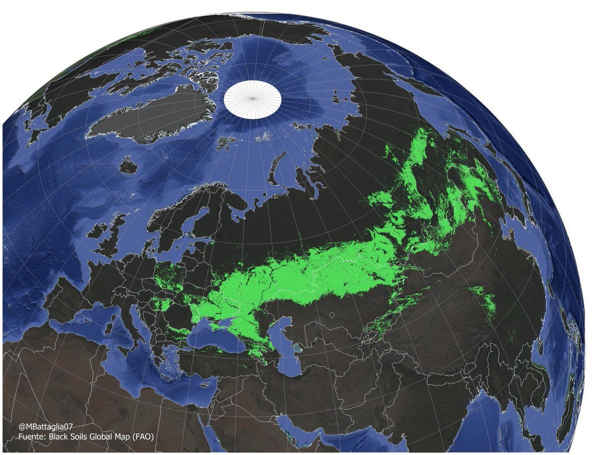 MBattaglia07's tweet image. ¿Qué son y a dónde están los Suelos Negros? 🌱🌻

En los mapas podemos ver fácilmente la distribución de los mismos (de acuerdo a FAO e info disponible). 

Pero vamos con algunos detalles 👇