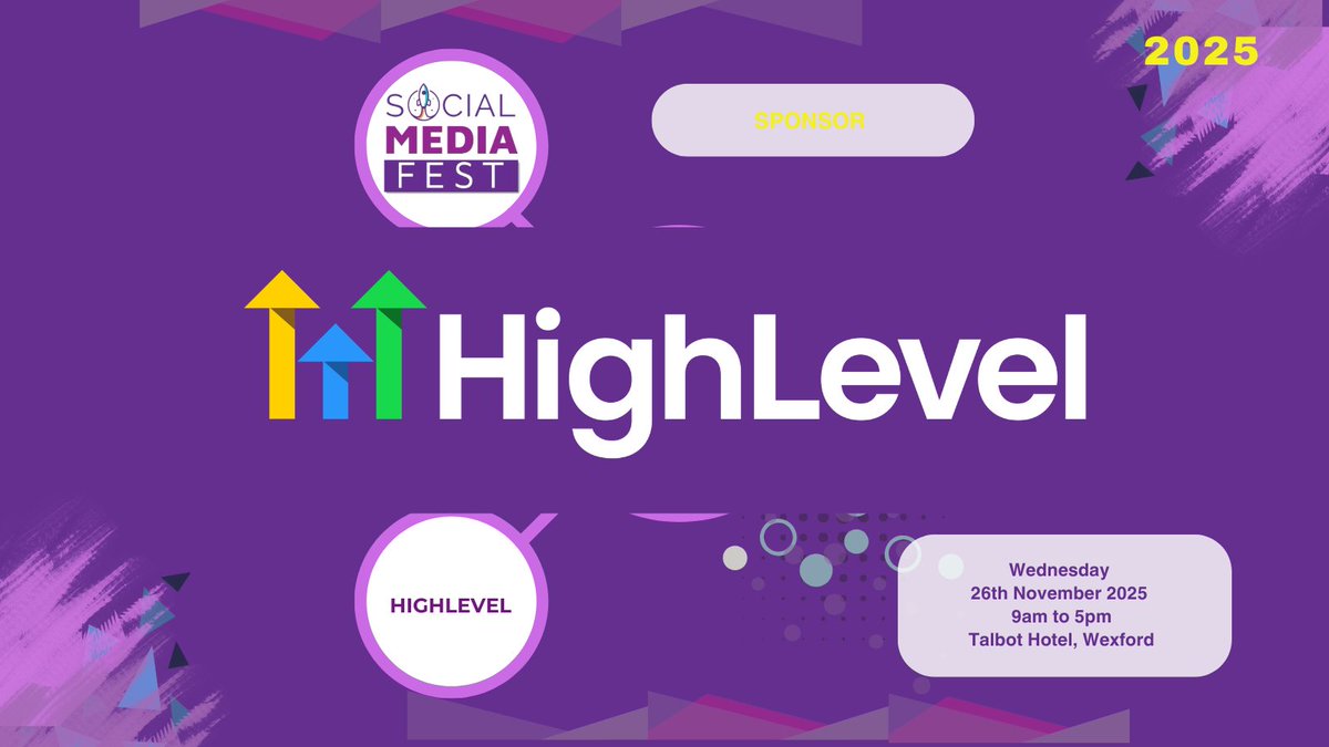 SocialMediaIre's tweet image. HighLevel keeps businesses from losing social leads by automating fast follow-ups and ongoing nurture. Every interaction stays active, so audiences don’t just click; they convert and stay engaged.

Learn more about them at Social Media Fest tomorrow! 

buytickets.at/socialmediafes…