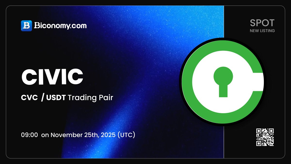 BiconomyCom's tweet image. 🚀NEW LISTING🔥 $CVC

We are excited to announce that @civickey has been listed on Biconomy.com! The #CVC / #USDT spot trading pair is now available!🔥
biconomy.com/exchange/CVC_U…

About #Civic：
&quot;Civic is a blockchain-based identity management solution that gives…
