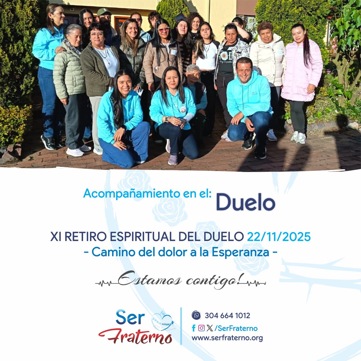 SerFraterno's tweet photo. El XI Retiro del Duelo "Caminando del dolor a la ESPERANZA"... Nos permitió acompañar personas que se hicieron parte de nuestra familia. 

Estamos contigo!!!

Gracias por confiar en nosotros.

#serfraterno #duelo #retiro #acompañamiento #asesoria #cajica #homenaje #familia https://t.co/XyXo3isVuo