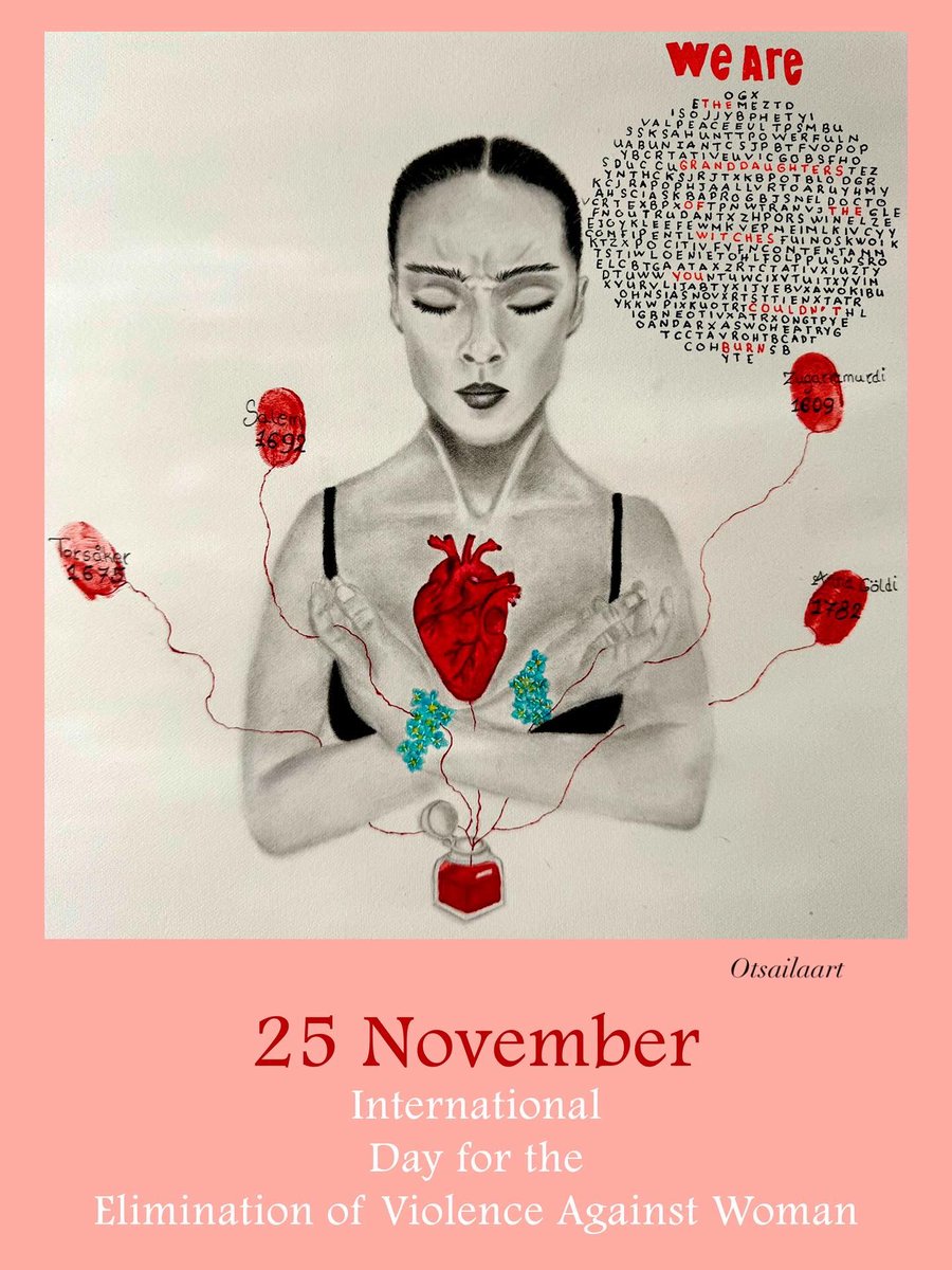 this illustration is memory, denunciation, female genealogy, and resistance. It reminds us that our stories continue to beat within us. Full description on my ig. 

#25nov 
#endviolenceagaintwoman
#artwork 
#genderviolence