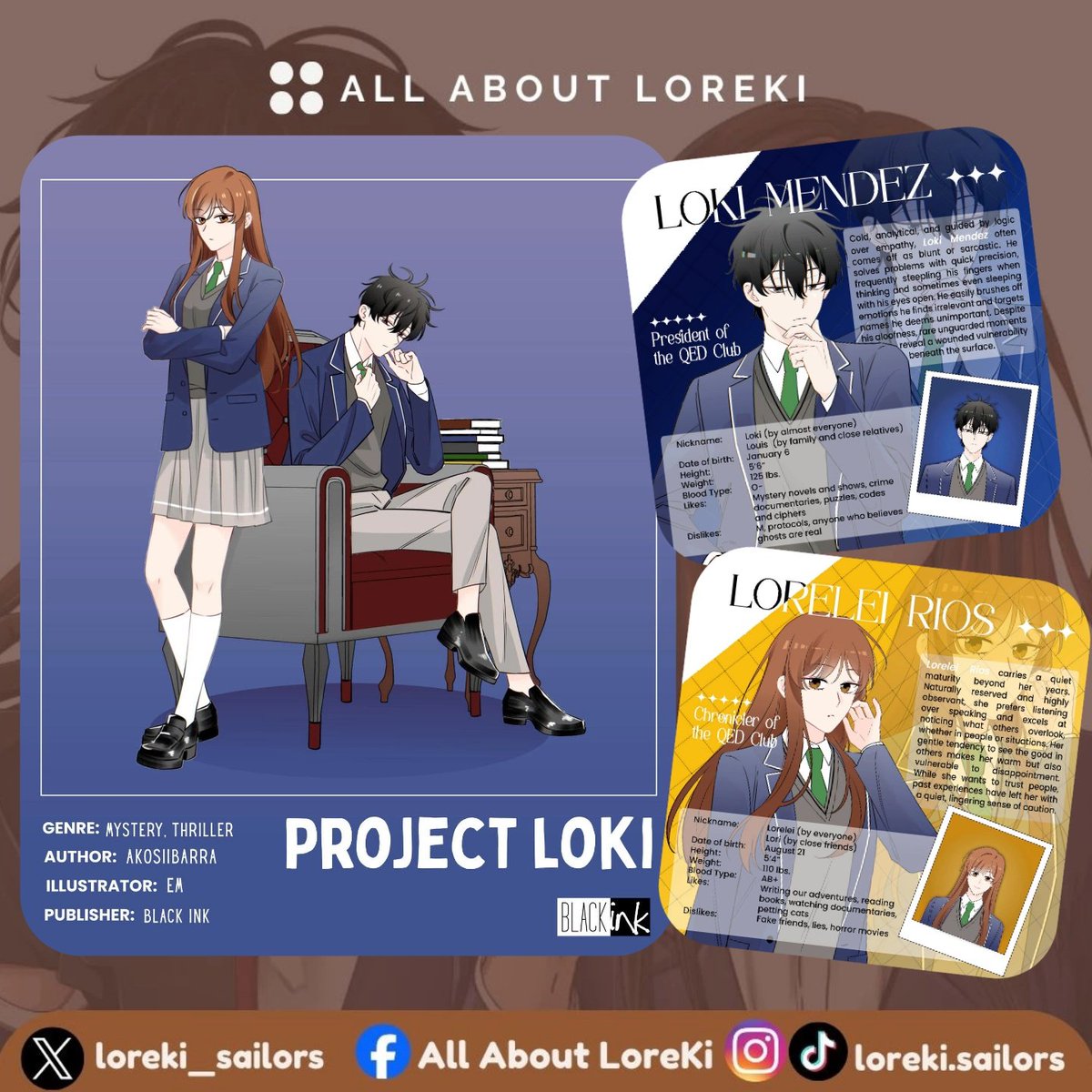 loreki_sailors's tweet photo. JUST IN ‼️Blank Ink revealed their very first original Webtoon project for 2026 — Project Loki!

Which means another version of our LoreKi. 

#BlackInk #ProjectLoki #LoreKi #LokiMendez #LoreleiRios #Manga #Project10KI https://t.co/Mqopl6EfOm