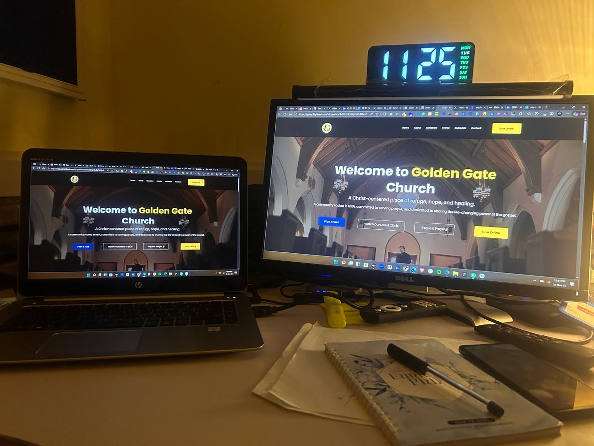 oluwastep_hen's tweet image. Just launched a FULL church website on GoHighLevel

Most people think GHL is only for funnels…
However, when you understand UI/UX and layout hierarchy, you can also build beautiful, functional, and community-driven websites.

#GoHighLevel #WebDesign #ChurchTech #FunnelBuilder