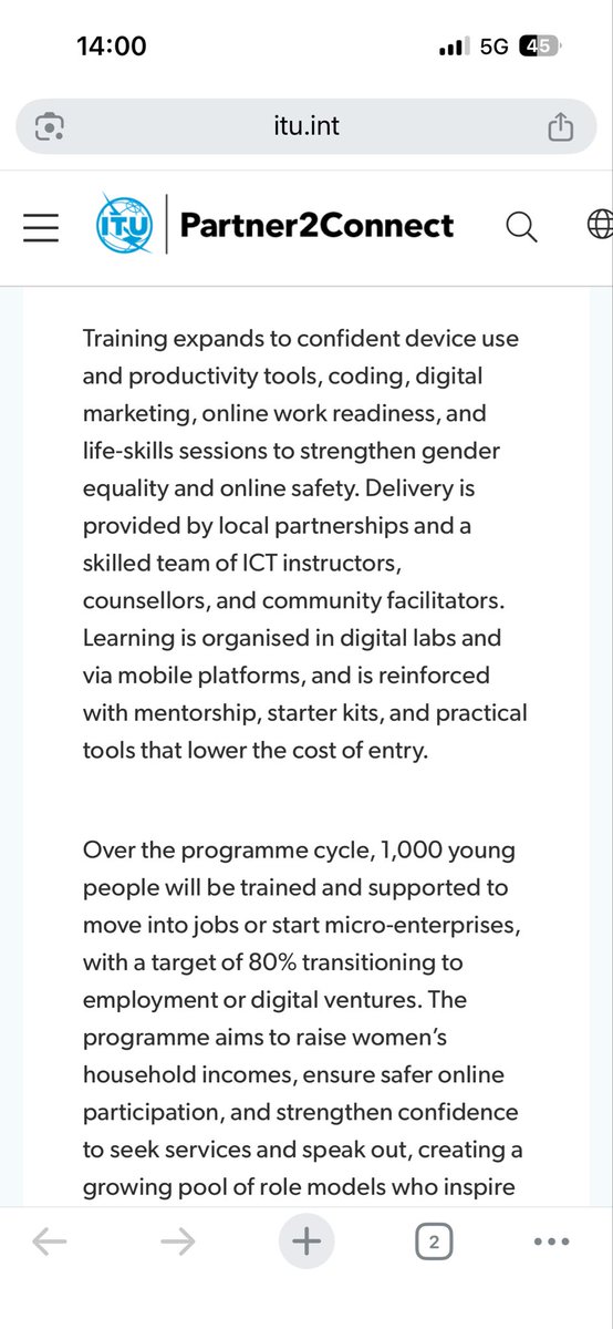 w_sulait's tweet image. As @uganda_digital drives more impact among women and girls in communities, its efforts have been recognised by ITU in  the P2C flash edition 08 itu.int/partner2connec…. Much thanks to @ITU for creating a platform for collaboration with organisations that share the same vision.
