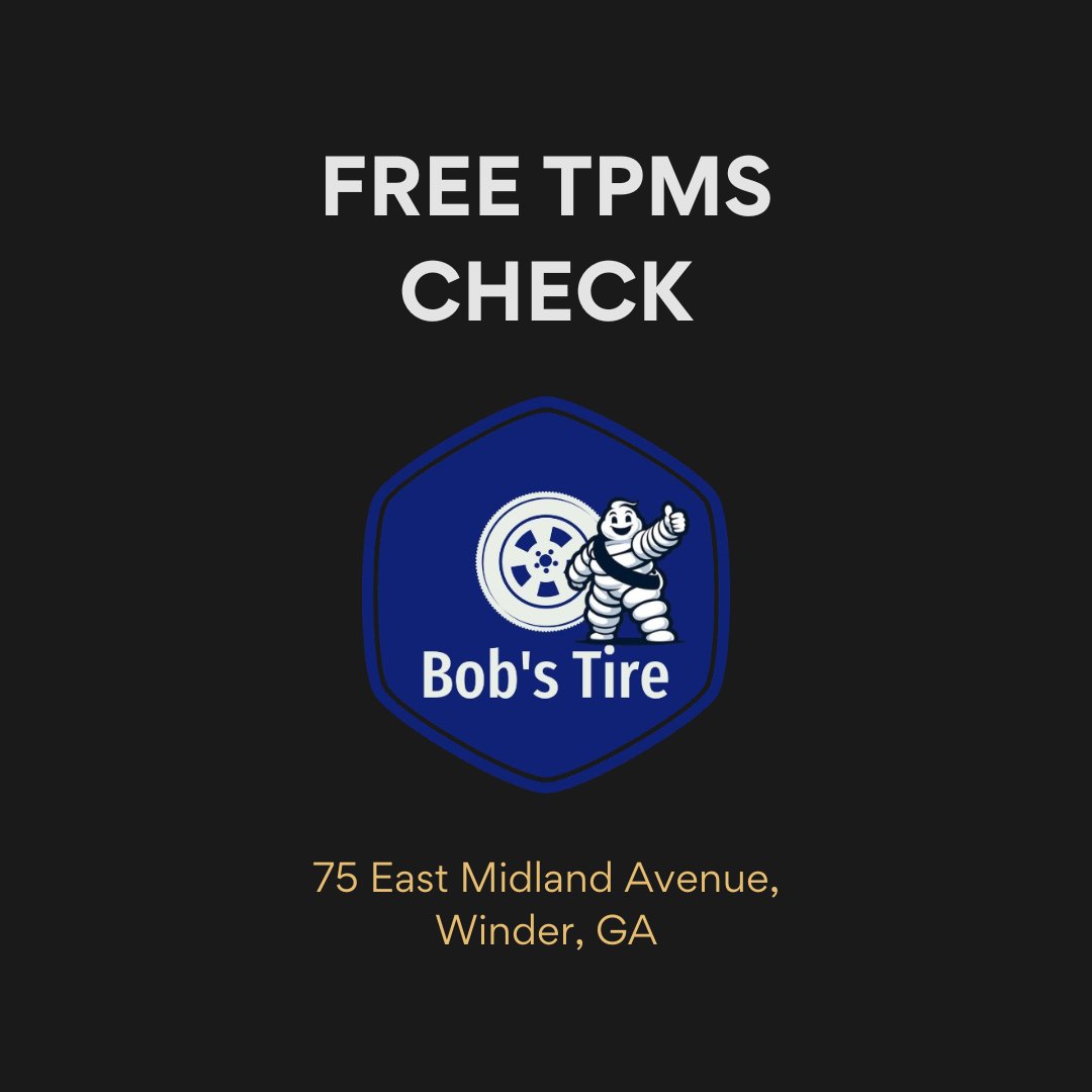 bobstirewinder's tweet image. See that tire-shaped light with the exclamation point? 🔆
That’s your TPMS telling you your tire pressure is low.
Low pressure = unsafe driving.
Swing by for a free check!
Tire services in Winder, GA • 678-900-1621
#TPMS #BobsTireofWinder #TireSafety